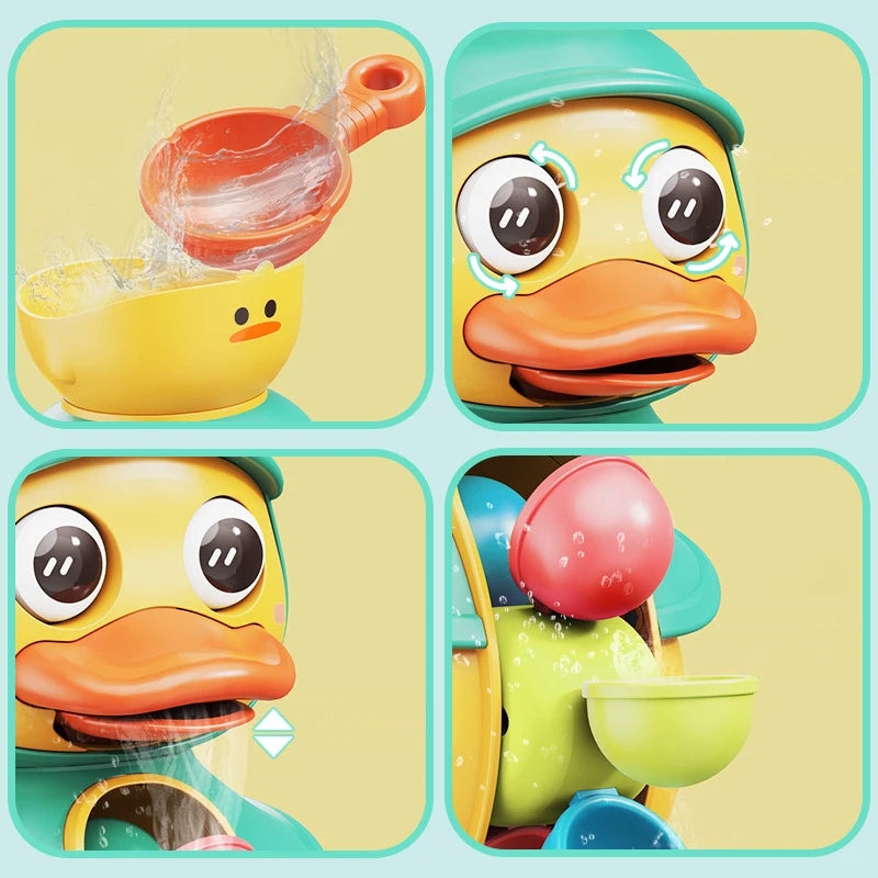🚿 Duck Bath Water Wheel Toy