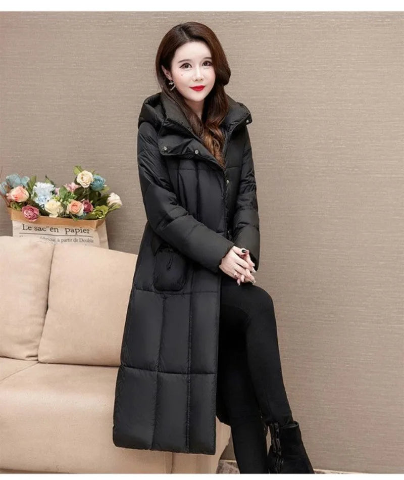 Women's Long Thin Padded Parka