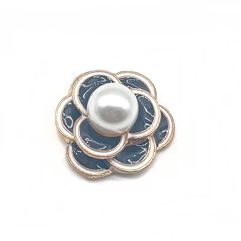 Metal Pearl Shoe Charms