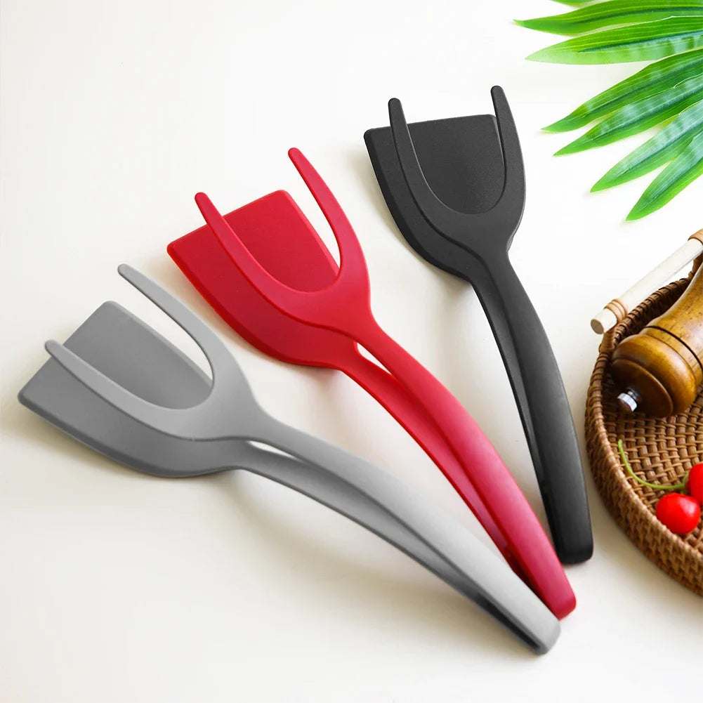 2-in-1 Egg Flipper Spatula Tongs