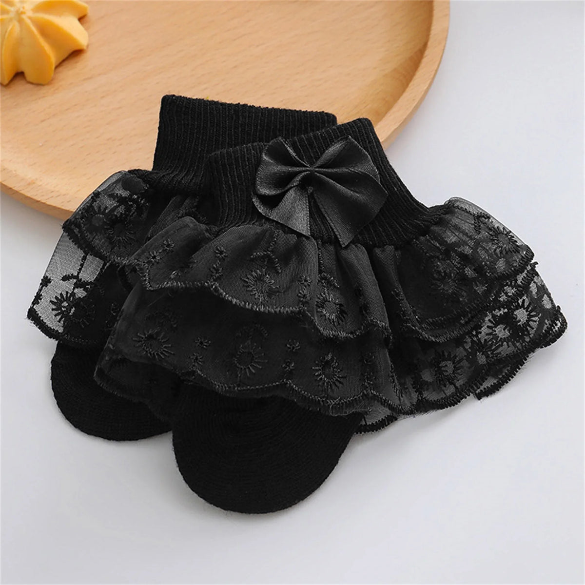 Baby Girls Ruffle Lace Socks