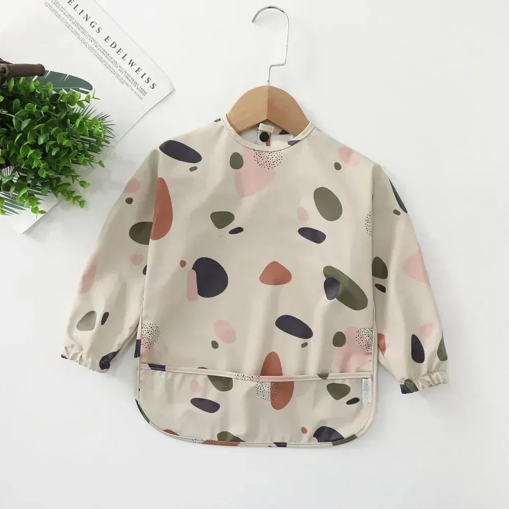 Waterproof Long-Sleeve Baby Bib