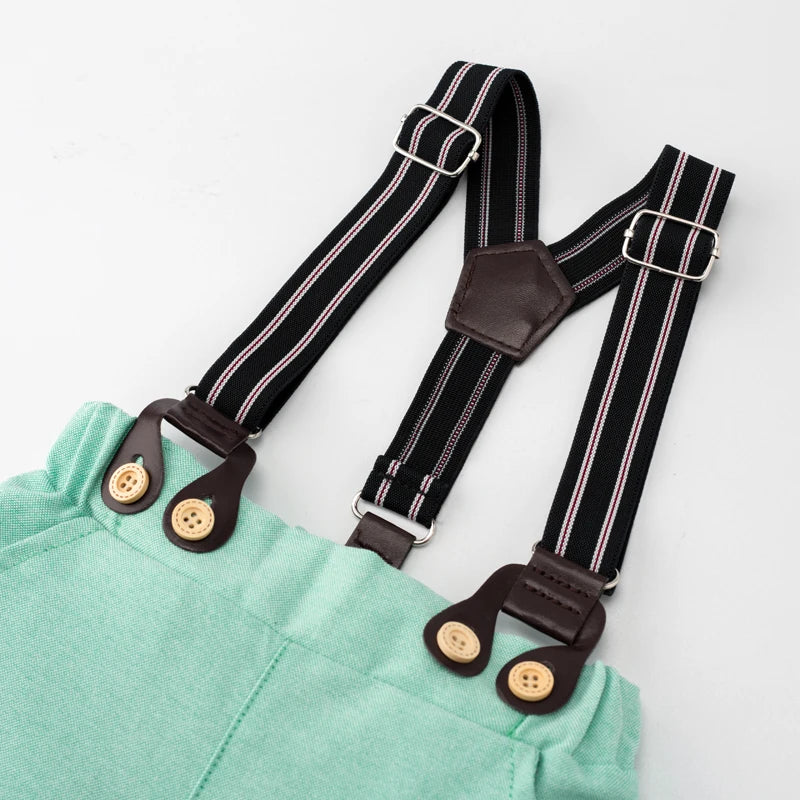 Baby Boy Gentleman Romper Set
