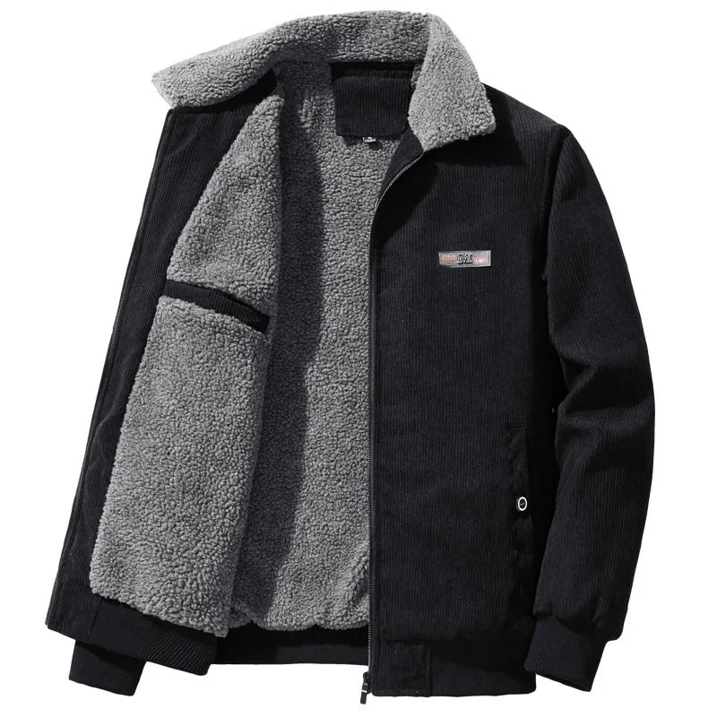 Men's Corduroy Lamb Fleece Jacket