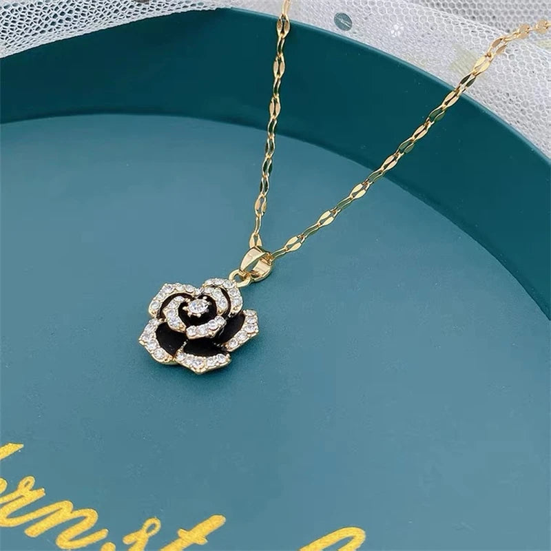 ✨ Light Luxury Zircon Crystal Necklace