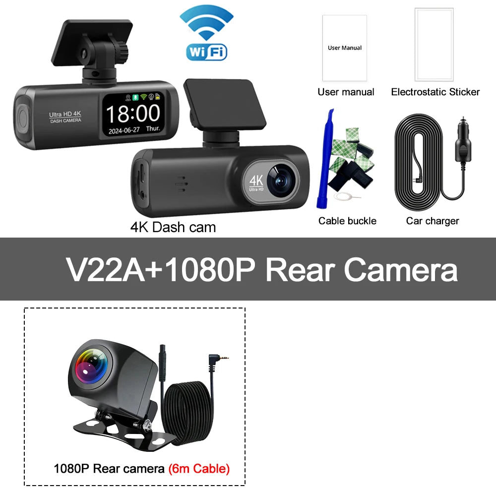 ⭐ Soam 4K Dual Dash Cam
