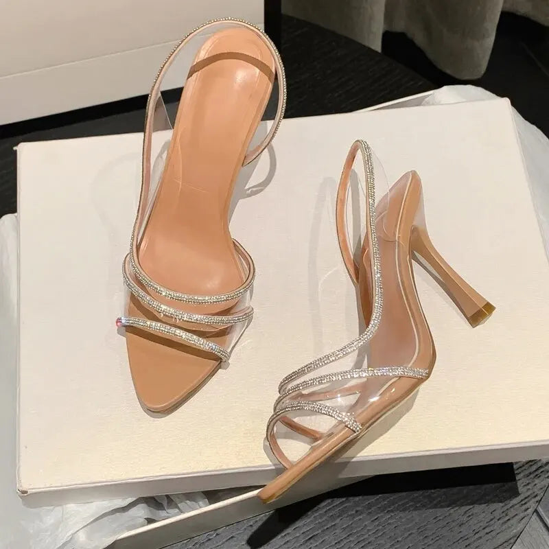 Women's Rhinestone Slingback Pumps