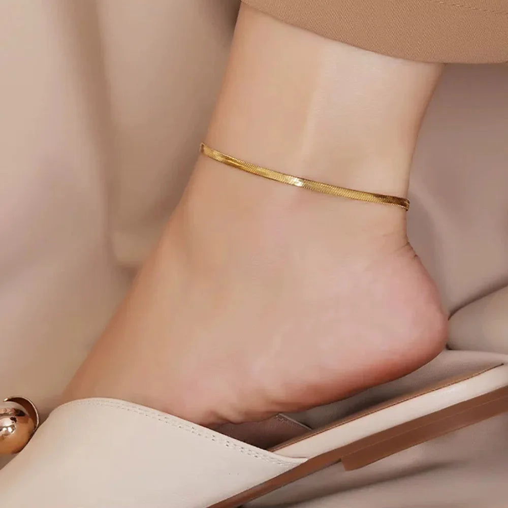 Gold Snake Chain Anklet