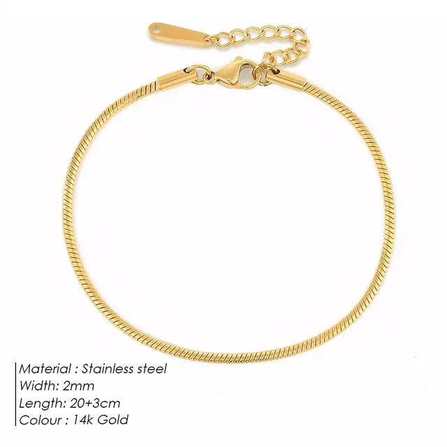 Adjustable Snake Chain Anklet