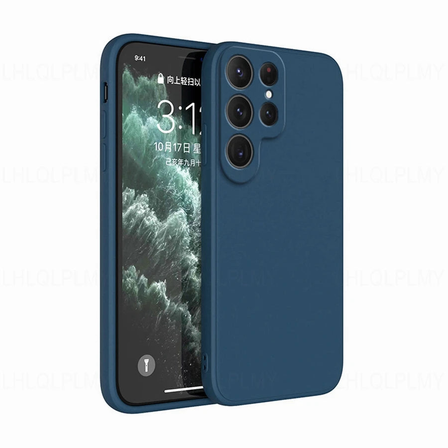 🟦 Square Liquid Silicone Case