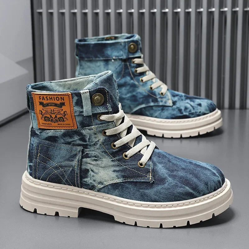 Men's Denim Height-Increase Shoes