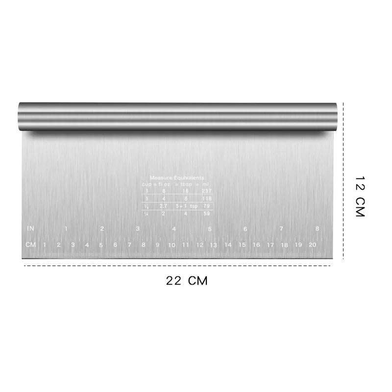 Stainless Steel Dough & Cake Scraper