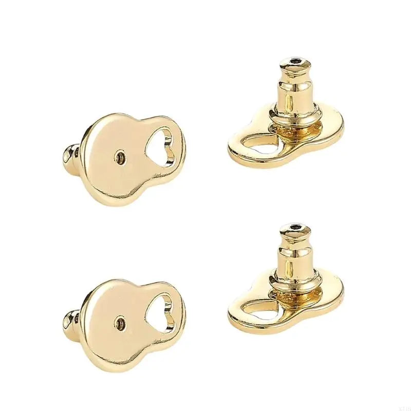Heart Earring Lifters for Heavy Earrings – 4 Pcs