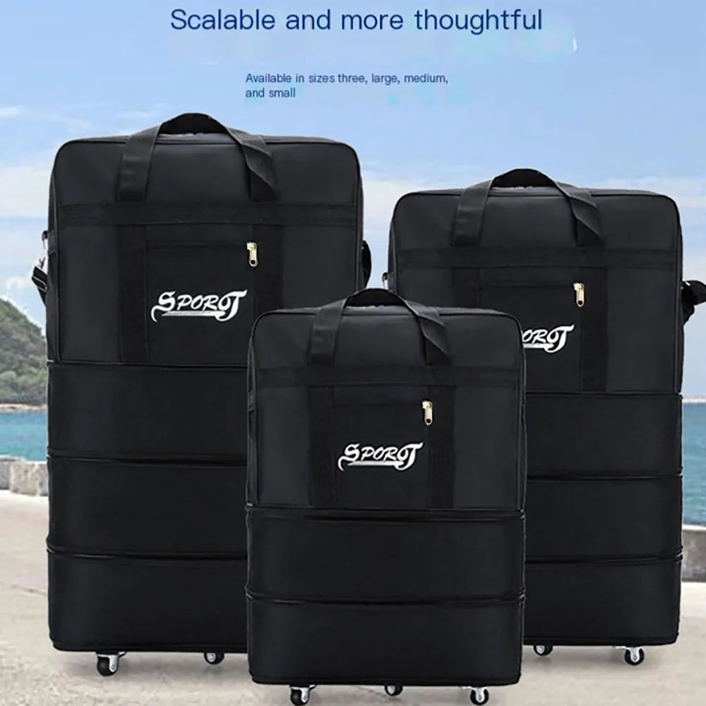 Foldable Rolling Travel Duffel