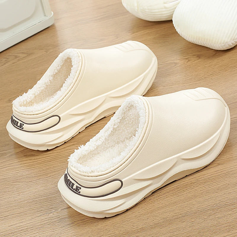 Men's Platform Plush Slippers