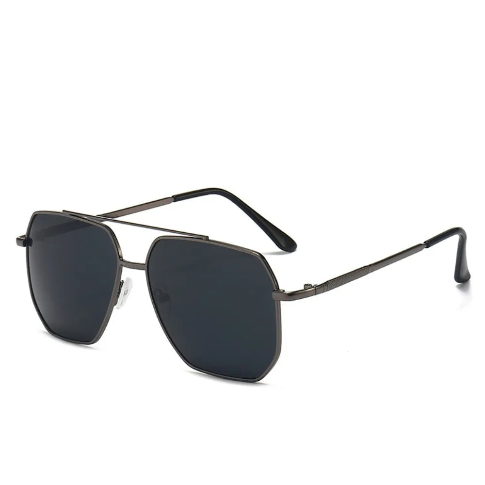 Lightweight Polygon Large Frame Sunglasses