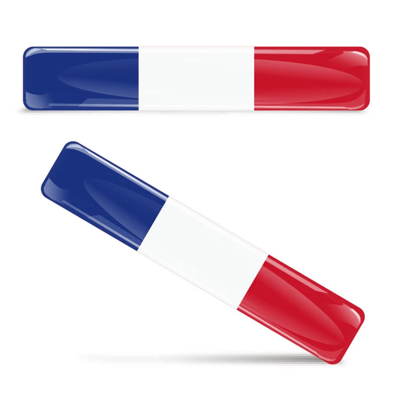 🌍 3D Reflective Flag Sticker