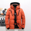 Men's Hooded White Duck Down Jacket