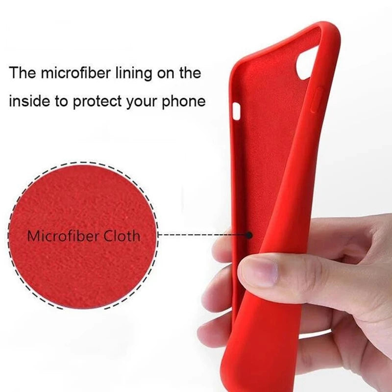 💎 Luxury Soft Silicone Camera Bumper Phone Case