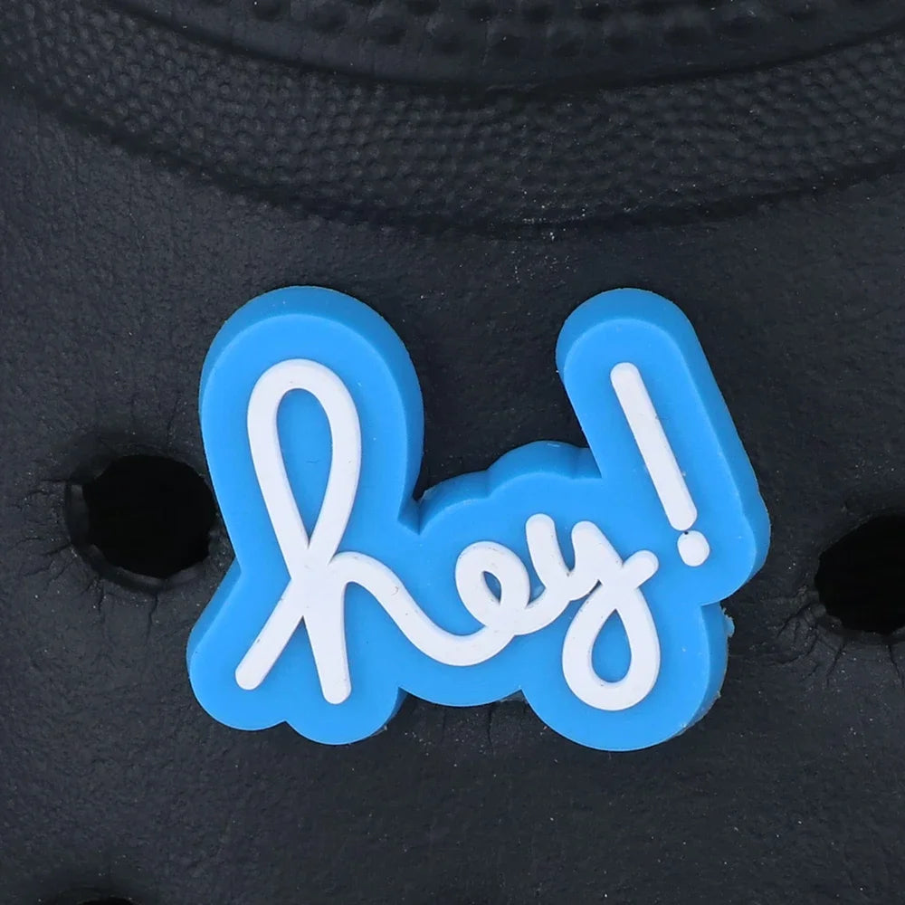 Cartoon Message Shoe Charms