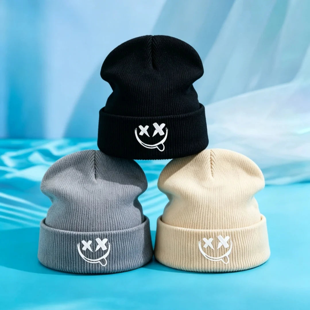 Embroidered Knit Beanie
