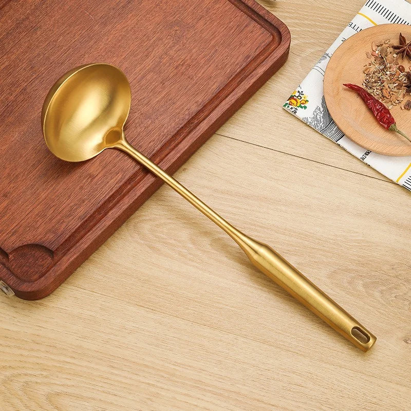Gold Stainless Steel Kitchen Utensils