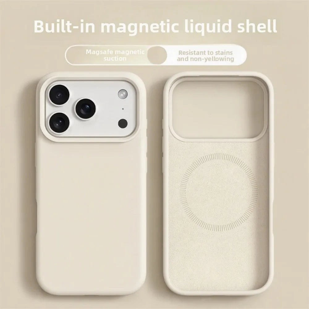Magnetic Liquid Silicone iPhone Case