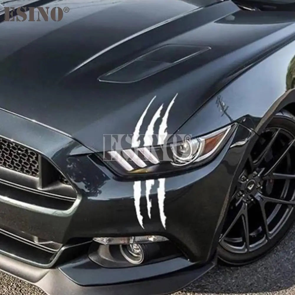👻 Ghost Claw Scratch Car Sticker