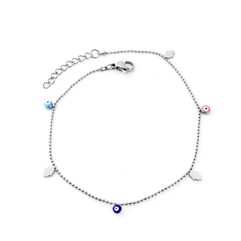 Turkish Evil Eye Beaded Anklet