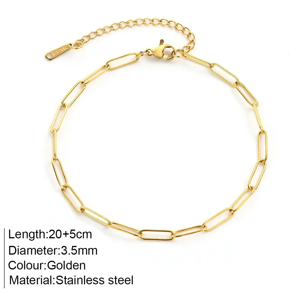 ✨ Stainless Steel Beach Anklet Jewelry