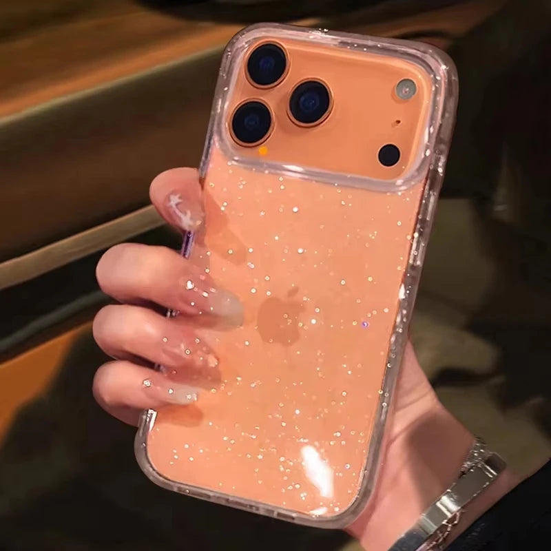 ✨ Glitter Bling Transparent Phone Case