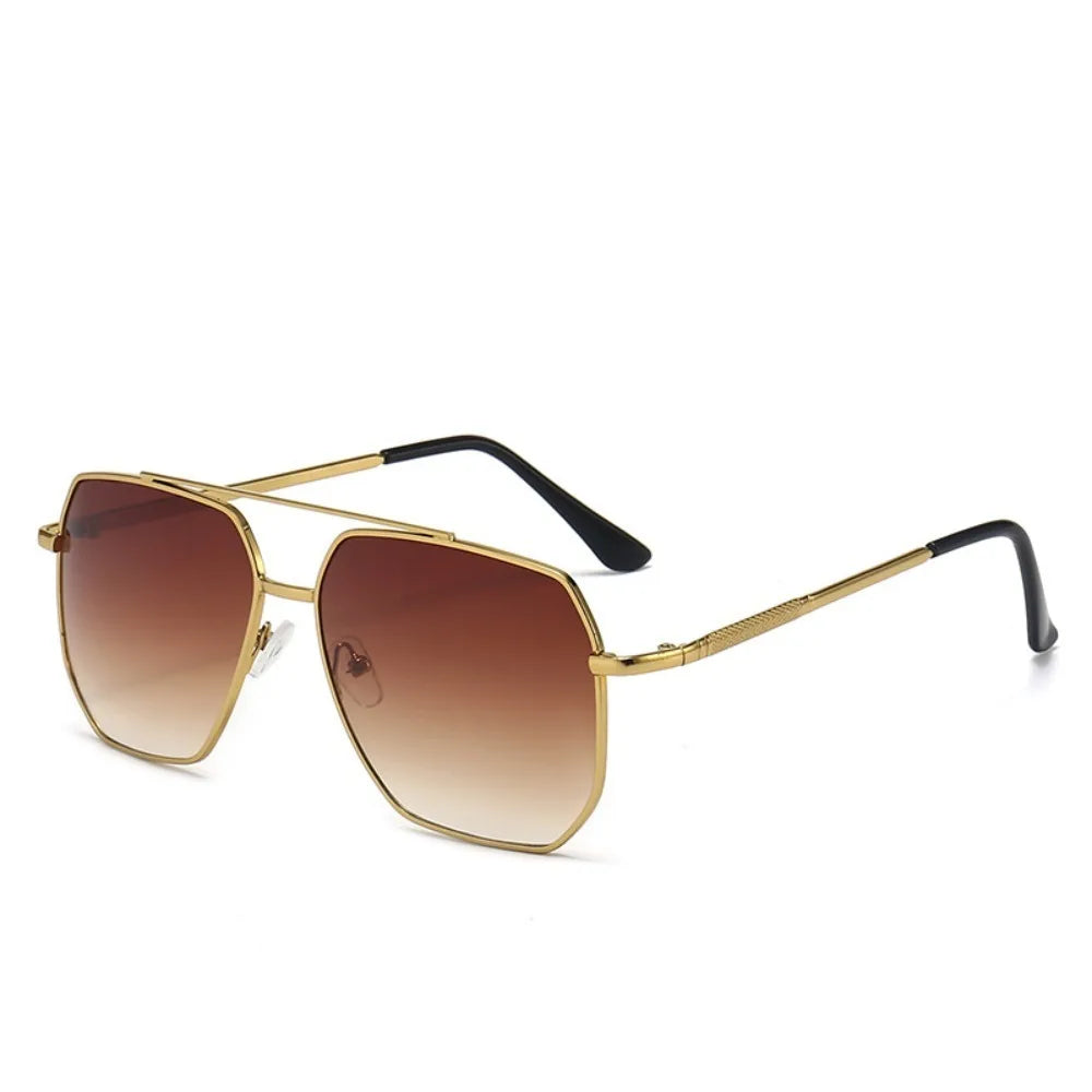 Lightweight Polygon Large Frame Sunglasses
