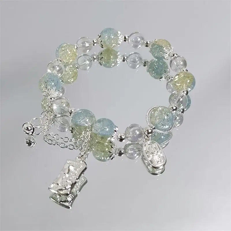 Lucky Bead Butterfly Charm Bracelet
