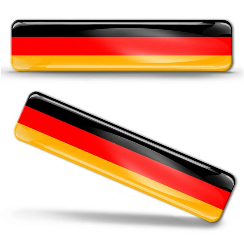 🌍 3D Reflective Flag Sticker