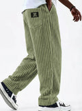 Men's Loose Corduroy Straight Pants
