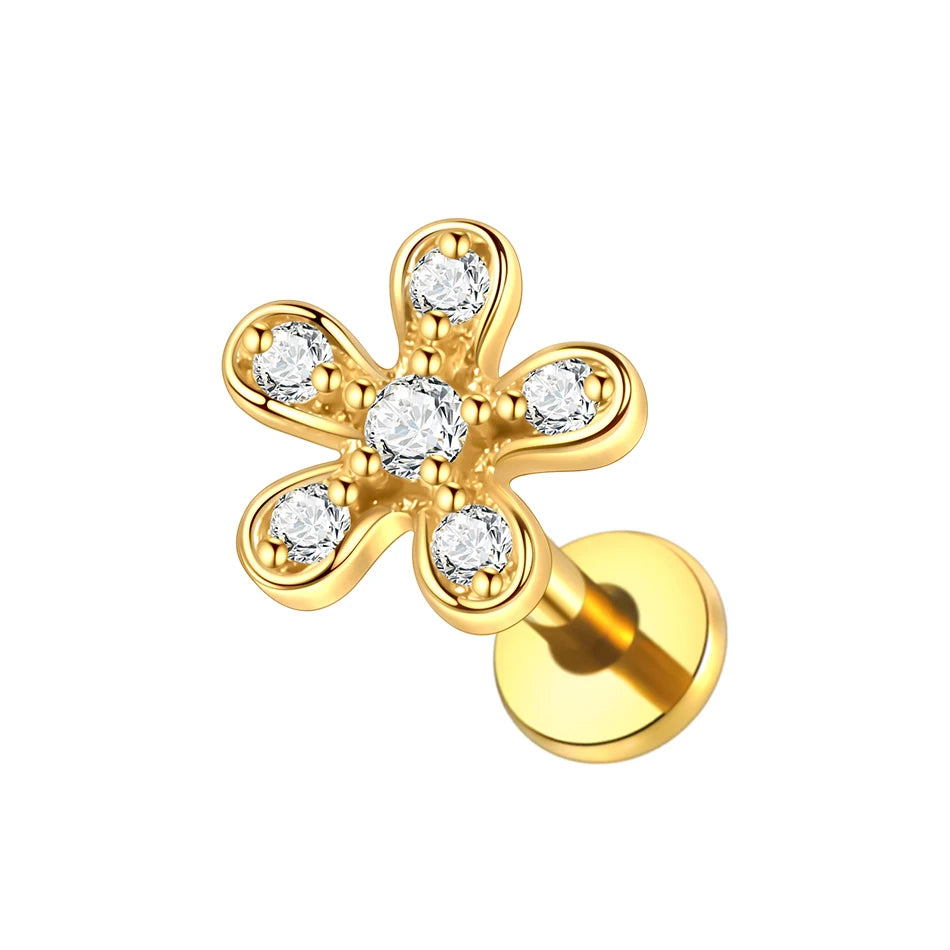Steel Helix Piercing Stud (16G, 1 Pc)