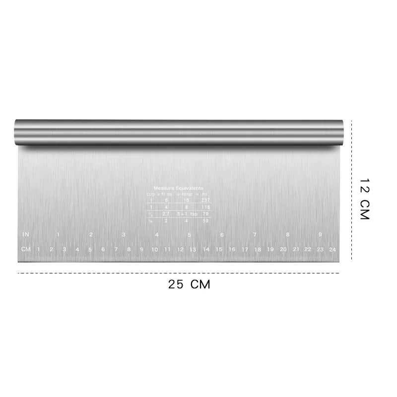 Stainless Steel Dough & Cake Scraper