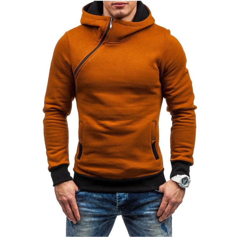 Men's Slim Oblique Zip Track Jacket