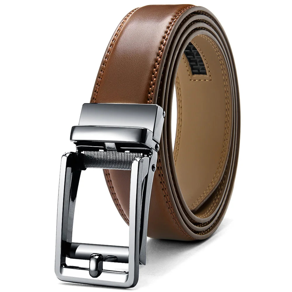 Men's Automatic Leather Ratchet Belt