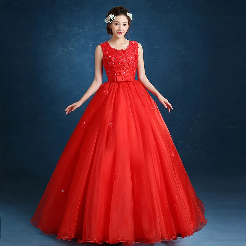 Tulle Applique Ball Gown