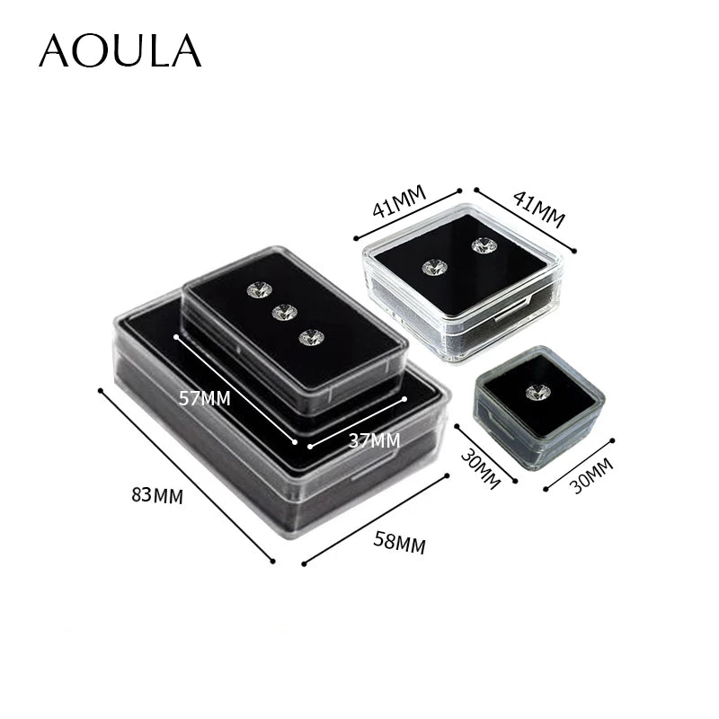 Clear Gemstone Display Box