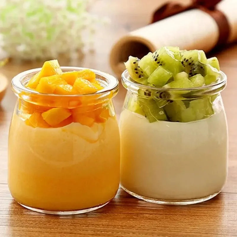 Pudding & Yogurt Jars with Lids 100ml