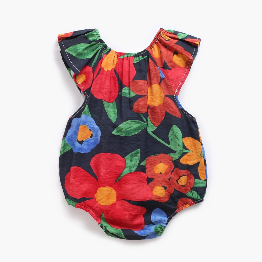 Floral Cotton Baby Girl Bodysuit