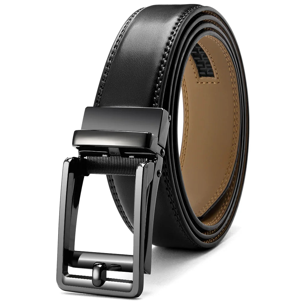 Men's Automatic Leather Ratchet Belt