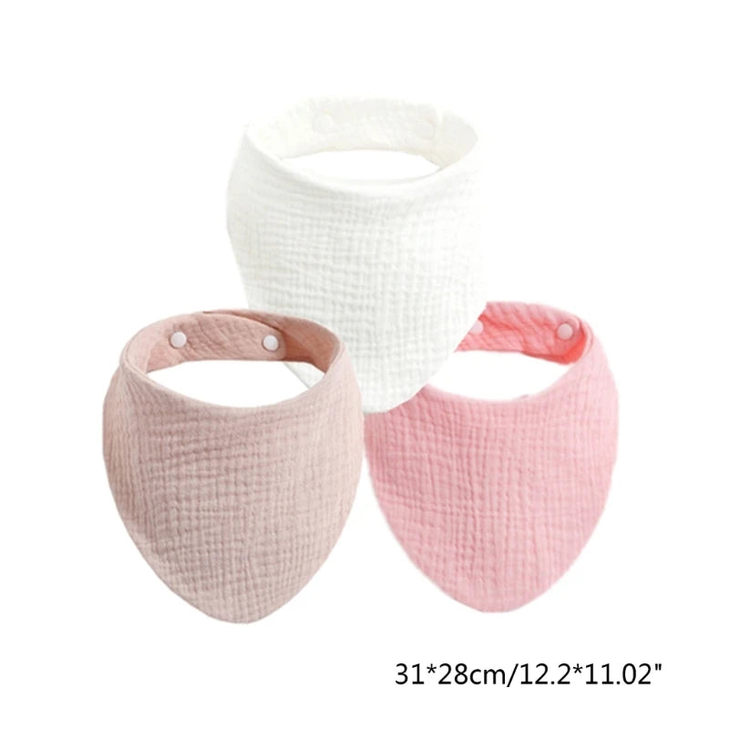 Muslin Baby Bibs & Face Cloths Set