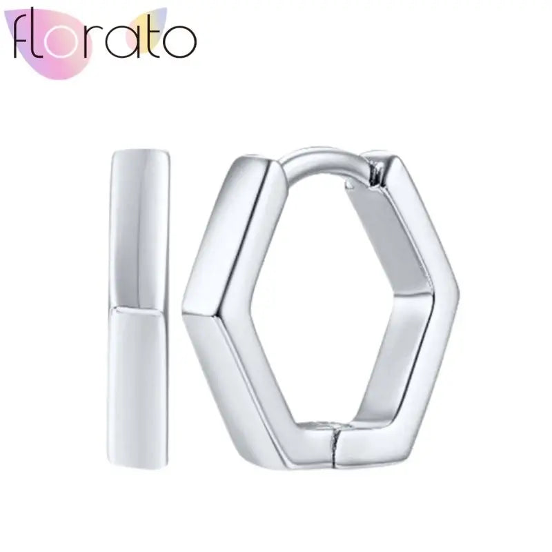 925 Silver Plain Circle Hoop Earrings
