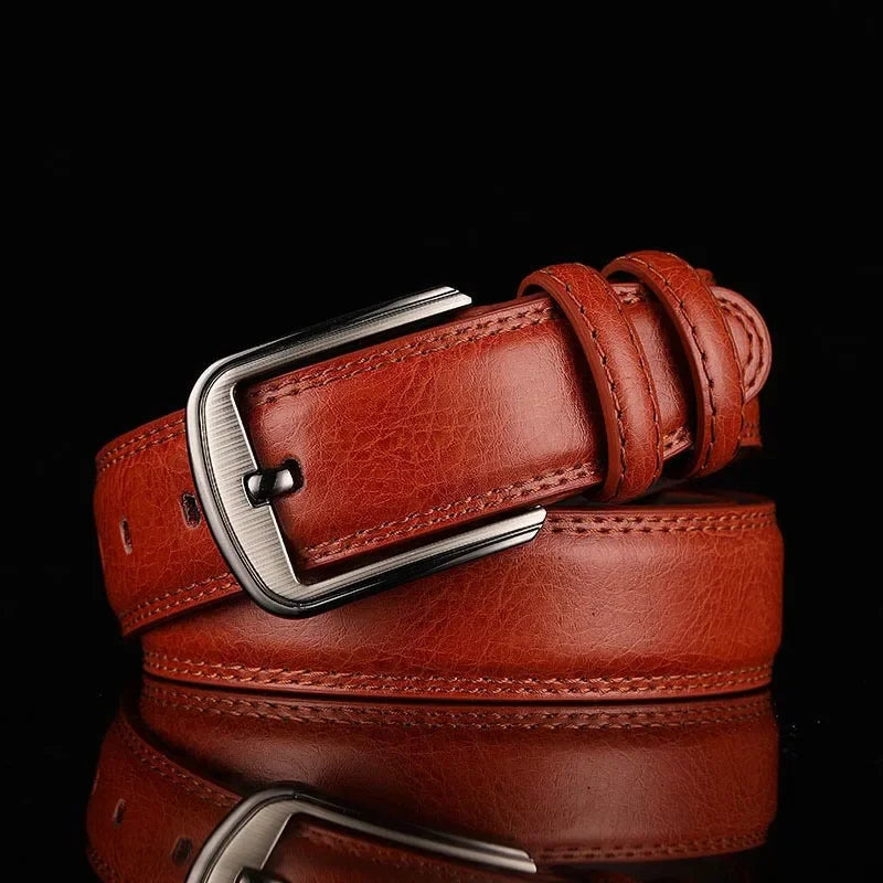 Men's Leather Business Belt