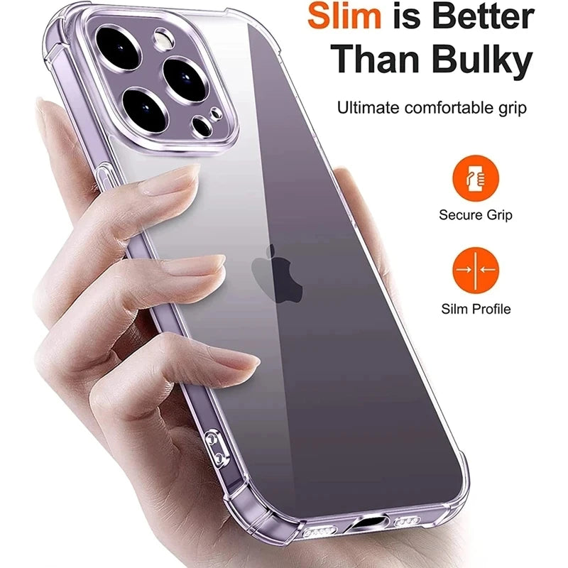 Clear Shockproof iPhone Case