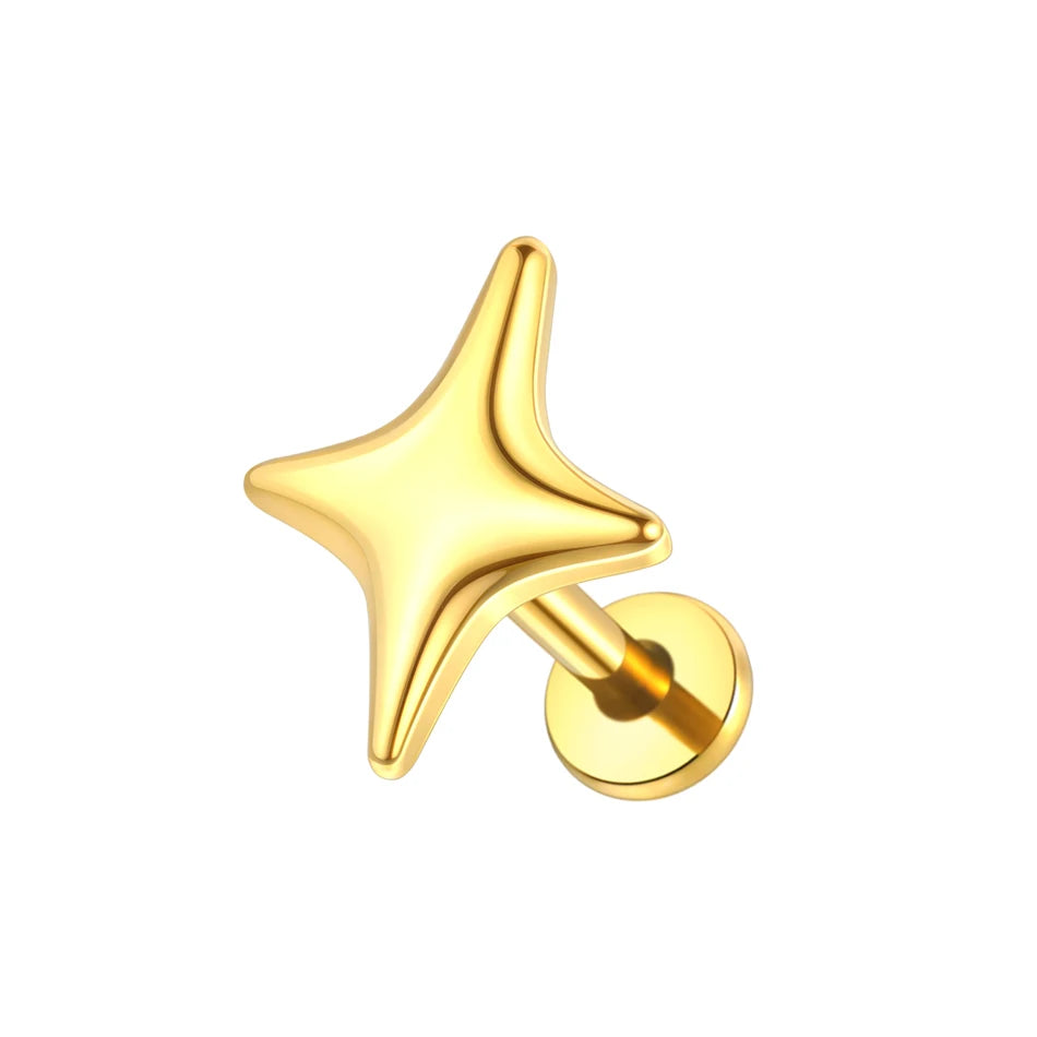 Steel Helix Piercing Stud (16G, 1 Pc)
