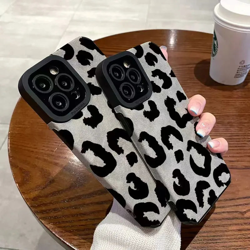 Leopard Print Silicone iPhone Case